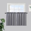 Waffle Weave Waterproof Small Curtain - Decorative Window Cover. Water-Resistant, Easy to Clean & Ideal for Kitchen, Bathroom, RV or Small Spaces - 3 of 4