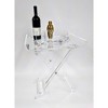 Designstyles Acrylic Foldable Tray Side Table Curved Top , Luxurious Home Decor Essential, Perfect for Convenient Tabletop Space - image 3 of 4