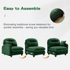 3-Seater Beige Modular Chenille Fabric Sectional U Shaped Couch With 2 Ottomans and 2 Throw Pillows for Living room - 4 of 4