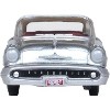 1957 Oldsmobile 88 Convertible Juneau Gray with White Top and Red Interior 1/87 (HO) Scale Diecast Model Car by Oxford Diecast - 3 of 4