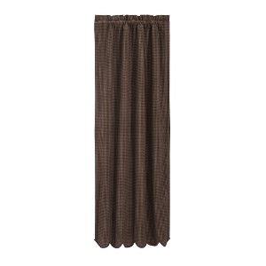 Kettle Grove Plaid Scalloped Blackout Panel 84x40 - 1 of 4