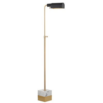 Reader Floor Lamp (Includes LED Light Bulb) Antique Brass - Adesso