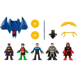 Fisher Price DC Super Friends Batman Toys Family Multipack Figure Set with 5 Characters & 7 Accessories for Ages 3+ Years - 1 of 4