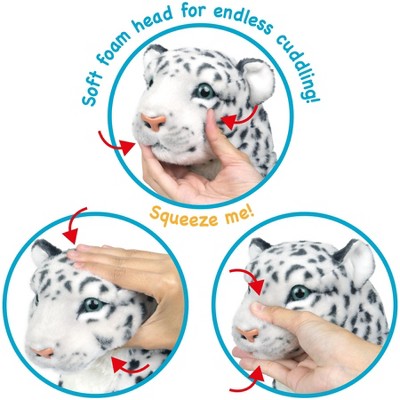 Sinovia The Snow Leopard - Squeeze Me! - 17 Inch Stuffed Animal Plush