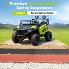24V 2 Seater Electric UTV Car with Remote Control, 4-Wheeler Suspension, Soft Start, 3 Speeds, Led Lights, Ride on Truck Kids 3-8 Years - 4 of 4