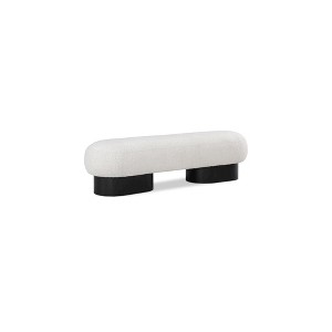 Meridian Furniture,Robertson Boucle Fabric Bench - 1 of 4