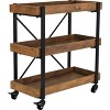 Riley 3-Tier Bar Cart - Adore Décor - 2 of 4