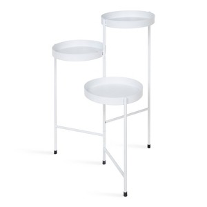 Kate and Laurel Finn Plant Stand, White - 1 of 4