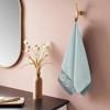 REGALWOVEN Bathroom Hotel Gym Floral Jacquard Pattern Soft Absorbent Hand Towel 13" x 29" 2 Pcs - 2 of 4