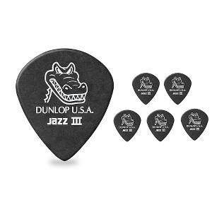 Dunlop Gator Grip Jazz III Guitar Picks - 1 of 3