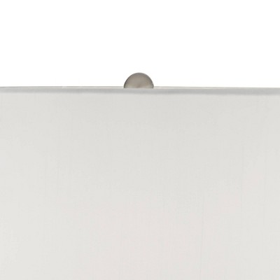 Stylish Mercury Glass Kids Table Lamp Set with White Drum Shade