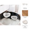 Sagebrook Home Set of 2 Carved Wood Bowls Wooden Nesting Heart Bowls for Table Decor and Display - 3 of 4