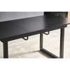NicBex Mid-century Square Extendable Wood Dining Table with Metal Legs,Modern Rectangular Kitchen Table,Dining Room Furniture - 4 of 4