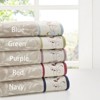SEVOBAL Bath Towel and Washcloth Sets Embroidered Cotton Jacquard Towel Set with Floral Embroidery for Bathroom Use, Green, 14.96"*10.24"*5.91" - 4 of 4