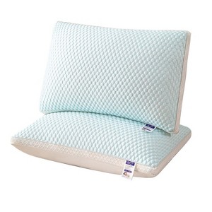 Hachikiko Cooling Breathable Tofu Pillow - 1 Pack, 3D Air-Circulation Ice Silk Pillow, Supportive & Sweat-Resistant - 1 of 3