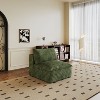 MAYEERTY 1-Seater Sofa Green - Single Compact Seat, Corduroy, No Assembly, Great for Corner/Small Space - 2 of 4