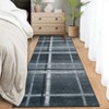 Washable Geometric Modern Area Rugs for Living Room Bedroom, Ultra Thin Non Slip Dining Room Carpet - 2 of 4