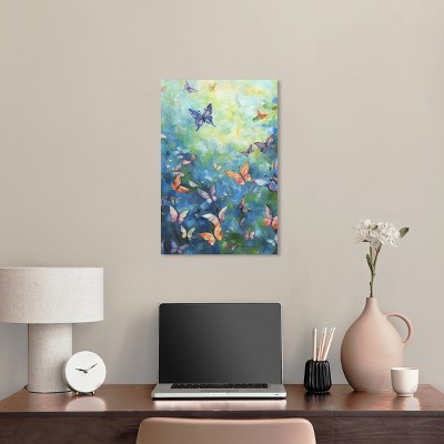 Colorful Butterfly Canvas Wall Art, 16" x 24"