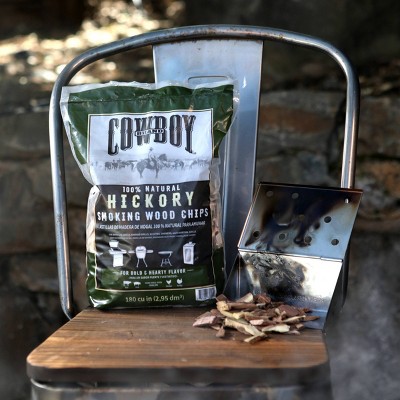 Cowboy 180 cu in Natural Hickory Smoking Wood Chips