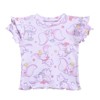 Disney Junior Baby Girls Ribbed Peplum T-Shirt and Bike Shorts Outfit Set Newborn to Infant Sizes (0-3 Months - 14-16) - 4 of 4