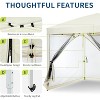Pop Up Gazebo Tent, Waterproof UV , Portable Camping Canopy Sun Shelter, for Camping Outdoor Party Backyard - 4 of 4