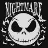 Girls The Nightmare Before Christmas Jack Skellington Horror Bats T Shirt - 2 of 4