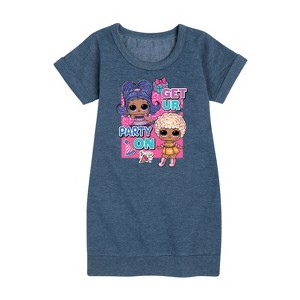 - LOL Surprise! - Get UR Party On Graphic Short Sleeve Fleece Dress - 1 of 3