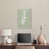 Art Remedy Linen Leaf Screen II Minimalistic Botanical and Floral Art Prints Framed - 2 of 4