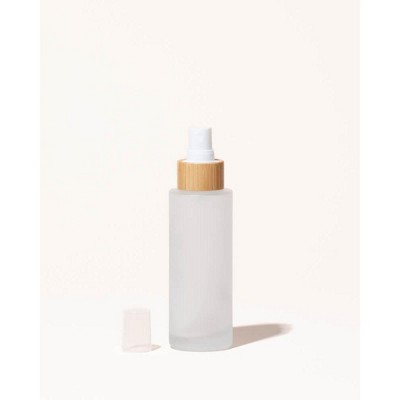 makesy 3.4oz / 100ml frosted glass & bamboo spray bottle