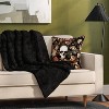 Channel Faux Fur Throw Black - Threshold™ - 2 of 4