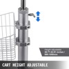 VEVOR Medical Cart, Salon Cart with Wheels, Mobile Trolley Cart 26.77"-42.91" Height Adjustable, Metal Salon Stations for Hair Stylist - 4 of 4