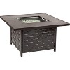 Fire Sense 62572 Armstrong Aluminum Convertible Gas Fire Pit Table – 55,000 BTU Outdoor Multi-Functional with Fire Bowl Lid, Nylon Cover, Square - 2 of 4