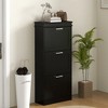 NicBex Shoe Cabinet with 3-Flip Drawers and Metal Handles Narrow Hidden Shoe Rack Organizer for Entryway,Hallway - 2 of 4