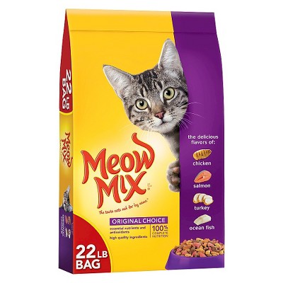 walmart meow mix 22 lb bag