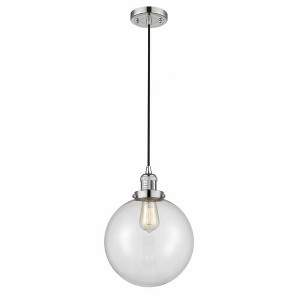 Beacon - 1 Light Cord Hung Mini Pendant In Industrial Style-13 Inches Tall and 10 Inches Wide - 1 of 1
