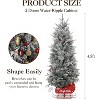 Pre-Lit Tabletop Christmas Tree, Artificial, 8 Modes, Red Berries, Sleigh Base, Desktop Holiday Decor for Home/Office - 2 of 4