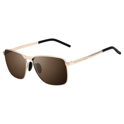 Anna-Kaci Men's Sleek Square Polarized UV400 Sunglasses for Driving and Daily Wear