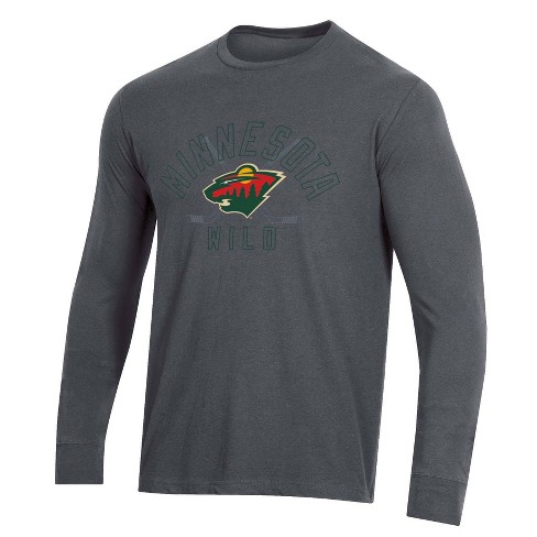 Minnesota Wild Adidas Green/Red Logo Pullover Hoodie Small