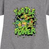- Teenage Mutant Ninja Turtles - Turtle Power New Graphic Short Sleeve Fleece Dress - 2 of 4