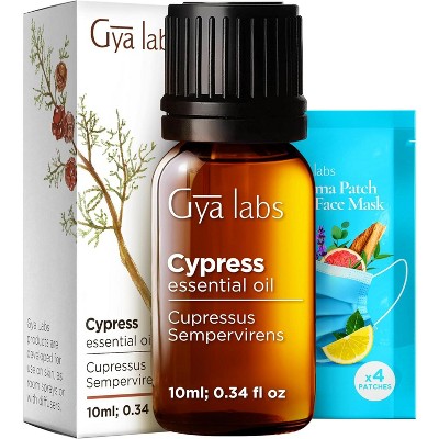 Cypress Essential Oil - 0.34 Fl Oz for Diffuser -Gya Labs  Cypress Oil for Aromatherapy & Candle Making Scent