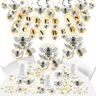 Honey Bee Decorations for Party 40 Pieces Bumble Bee Hanging Swirl Decor  Bee Themed Baby Shower Supplies 