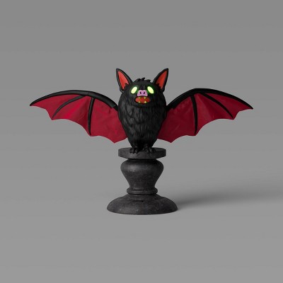 Light and Sound Bat on Pedestal Halloween Decorative Prop - Hyde and EEK! Boutique™: Indoor Animated Decor