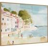 42" x 32" A Weekend in Cassis by Urban Road Framed Canvas Wall Art Print - Amanti Art: Modern Lithograph, Polystyrene Frame - 2 of 4