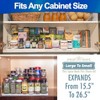 5 Star Super Deals 2 Spice Rack Organizer 3 Tier Expandable Non Slip Shelf for Kitchen Organizer with Adjustable Length 15.5 to 26.5" - White/Grey - 4 of 4