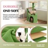 Karl Home 33 inch Green Multi-level Cat Tower with Cat Scratching Post Curved Perch - 4 of 4