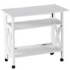 The Lakeside Collection Crisscross Folding Office Furniture - White Printer Stand - 2 of 2