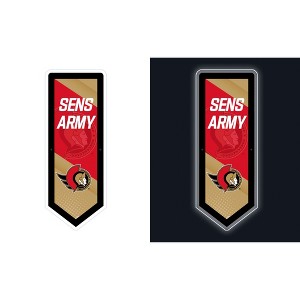 Evergreen Ultra-Thin Glazelight LED Wall Decor, Pennant, Ottawa Senators- 9 x 23 Inches Made In USA - 1 of 4