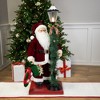 Northlight Animated and Musical Santa Claus Figure with Lighted Lamppost and Christmas Stocking - 31" - 2 of 4