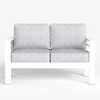 LayinSun Aluminum Patio Loveseat Sofa, All-Weather Metal Modern 2 Seater Outdoor Sofa with 5" Thick Cushion - 3 of 4