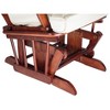 Athena AFG Sleigh Glider Chair, Espresso - 4 of 4